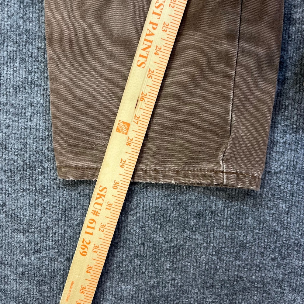 Dickies Carpenter Pants Men's Brown Canvas High Rise Relaxed Workwear - 38X29.5 - Picture 6 of 16